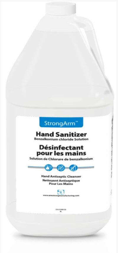 StrongArm Non Alcohol Foam Hand Sanitizer 2 x 4 liters per case